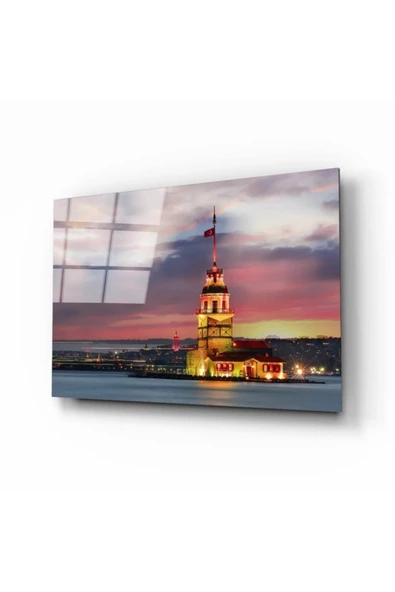 AlpiLeo Kız Kulesi Alp Özel Cam Tablo ürün görseli 1