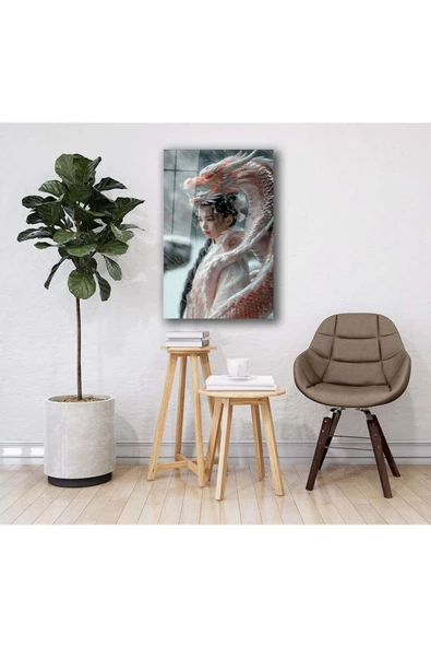 AlpiLeo Kar Altında Efsane Alp Özel Cam Tablo Hediyelik Büyük Tablo Ev Ofis Dekoru - Resim 4