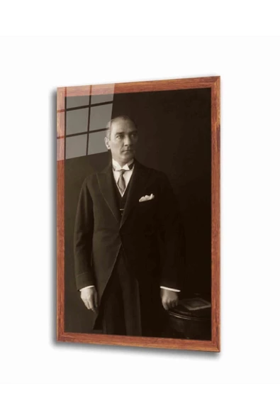 AlpiLeo Atatürk Alp Özel Cam Tablo 4 Mm Dayanıklı Temperli Cam ürün görseli 1