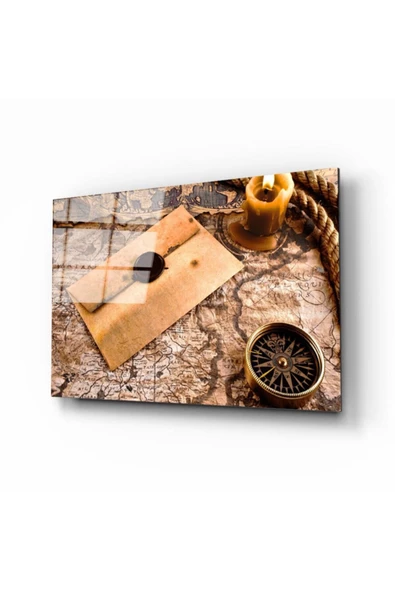 AlpiLeo Dünya Haritası 38 Alp Özel Cam Tablo ürün görseli 1