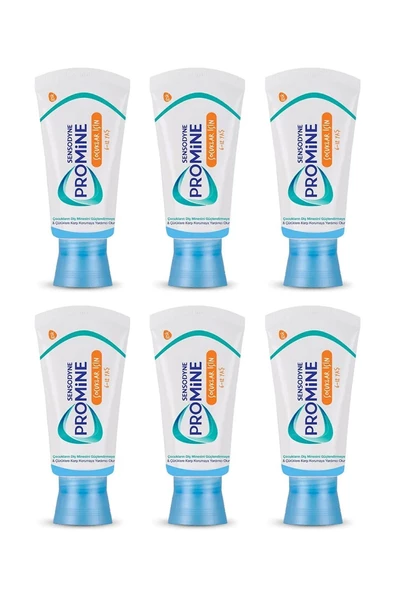 Sensodyne Promine 6-12 Yaş Florürlü Çocuk Diş Macunu 50 ml 6 Adet