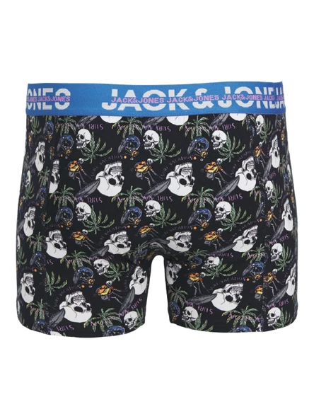 JACK JONES Erkek Kurukafa Desenli 3 lü Paket Boxer 12250221 - 6