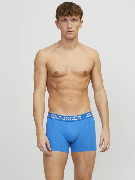 JACK JONES Erkek Kurukafa Desenli 3 lü Paket Boxer 12250221 - 7