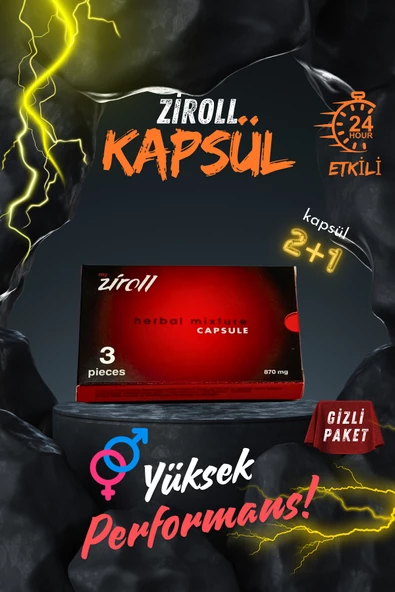 MY ZİROLL Cinsel Güç Artırıcı 2+1 KAPSÜL 3 Paket