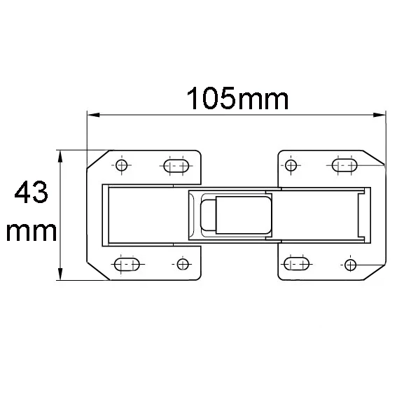 Tassız Deliksiz Menteşe 90° Yuvasız Mobilya Dolap Kapak Menteşesi -2 Adet - 4