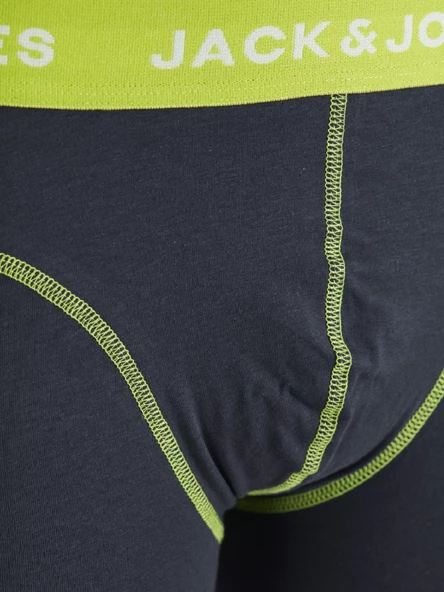 JACK JONES Erkek Renkli Kemerli 3 lü Paket Boxer 12250218 - 4