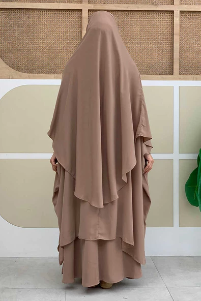 Sufleli Cilbab 6024 Vizon - Resim 2