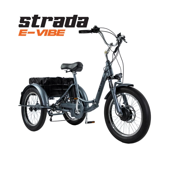 Strada E-VIBE Hidrolik Disk Üç Tekerlekli Elektrikli Bisiklet