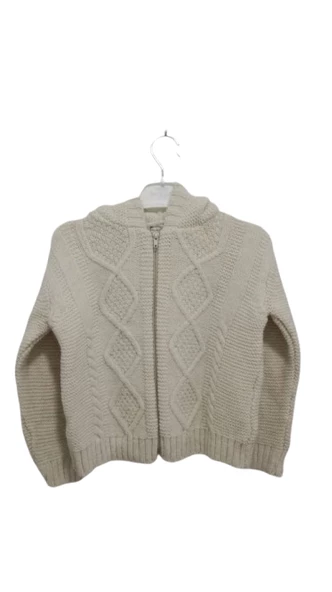 uğurböceğiçocuk Erkek Fermuarlı Örme Hırka 1-4 Yaş - 4