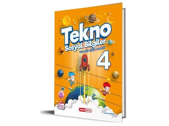 Kırmızı Beyaz Yayınları 4. Sınıf Tekno Sosyal Bilgiler