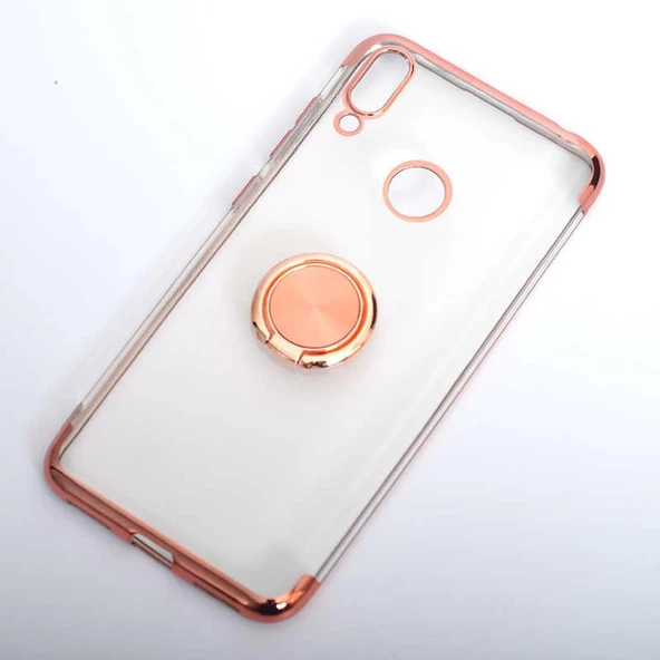 Huawei Y7 2019 Kılıf Gess Kenarları Renkli Yüzük Aparatlı Kılıf - 3