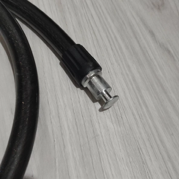 Hagiki Kalın Anahtarlı Motorsiklet Kilidi 2cm Eni ve 1.5 Metre Uzunluğunda Çelik Halatlı 1 Adet - 5