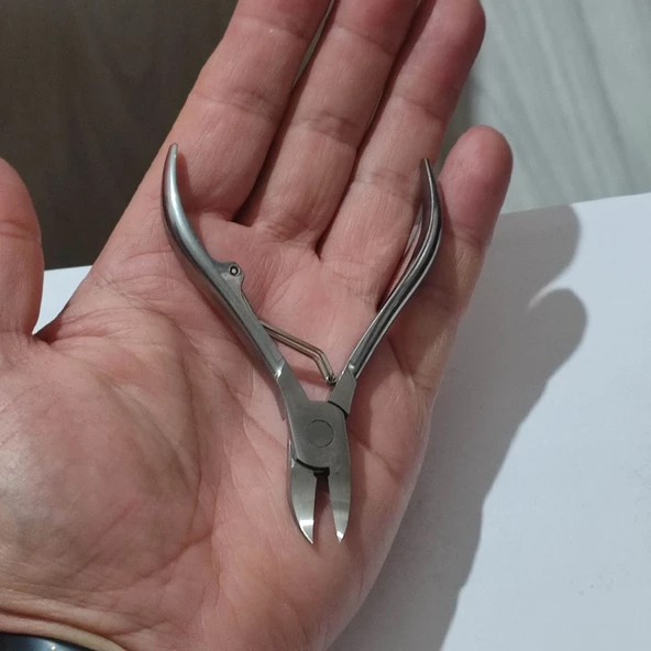 Hagiki Manikür Makası Profesyonel ,et Pensi, Tırnak Makası,geniş Açılır Paslanmaz Çelik Yaylı - 5