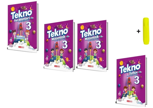 Kırmızı Beyaz Yayınları 3. Sınıf Tekno Matematik Fen Türkçe Seti