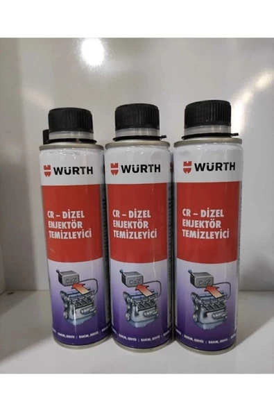 Würth Dizel Enjektör Temizleyici 300 Ml 3 Adet