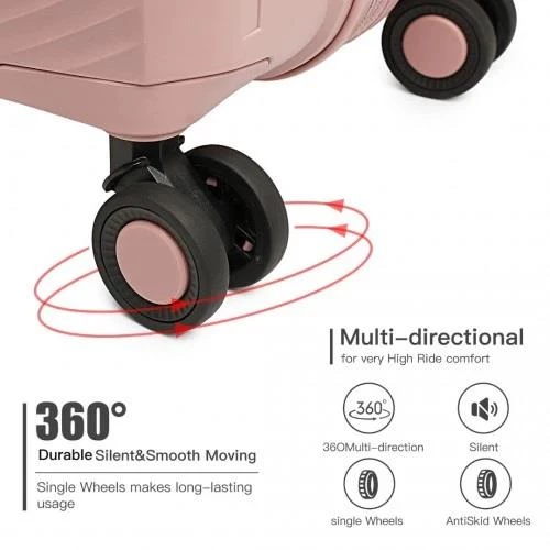 Benetton Trolley Valiz Rose Büyük Boy 14BNT2000-01-RS - 7
