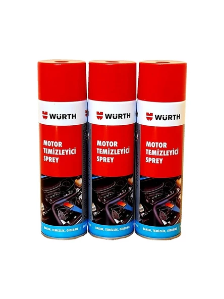 Würth Hızlı Motor Temizleme Spreyi 500 ml ( 3 Lü Set)