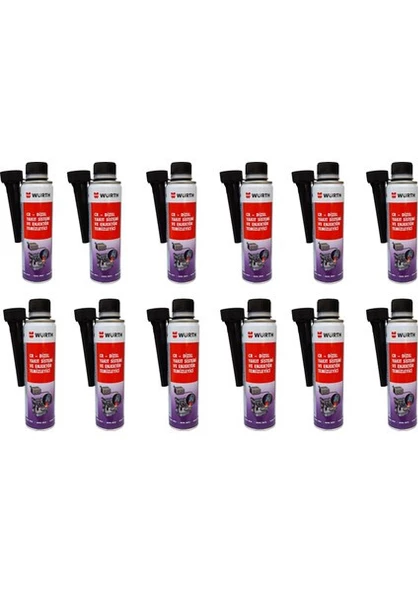 Würth Dizel Enjektör Temizleyici 300 ml. 12'li Set