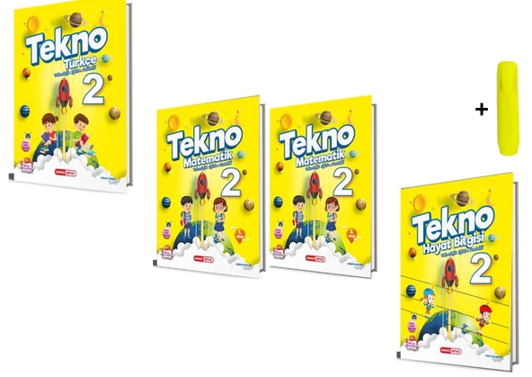 Kırmızı Beyaz Yayınları 2. Sınıf Tekno Matematik Türkçe Hayat Bilgisi Seti