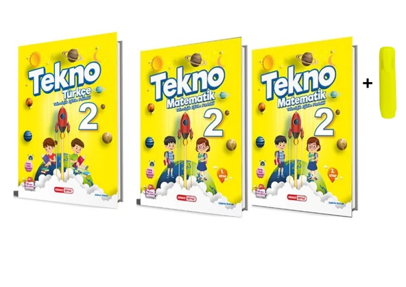 Kırmızı Beyaz Yayınları 2. Sınıf Tekno Matematik Türkçe Seti