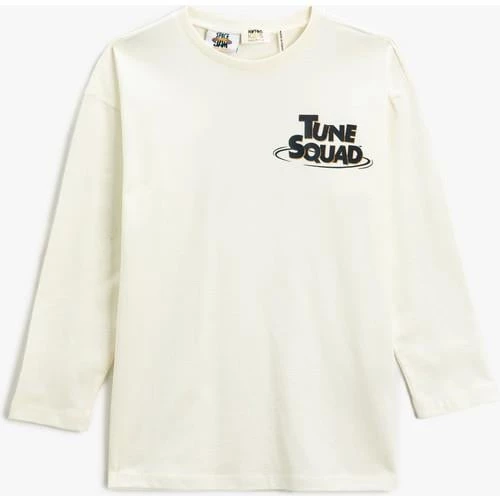 T-SHIRT LS EKRU - Resim 5