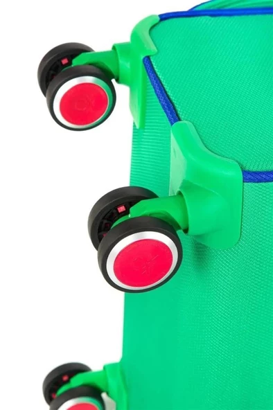 Benetton Trolley Valiz Yeşil Kabin Boy 14BNT2200-03-YŞL - 6