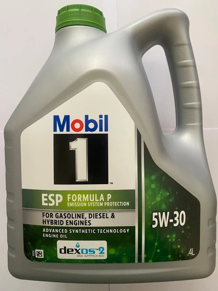 Mobil 1 ESP FORMULA P DEXOS 2 BENZİN-DİZEL VE HİBRİD TAM SENTETİK MOTOR YAĞI 4 L Ü.Y.2024