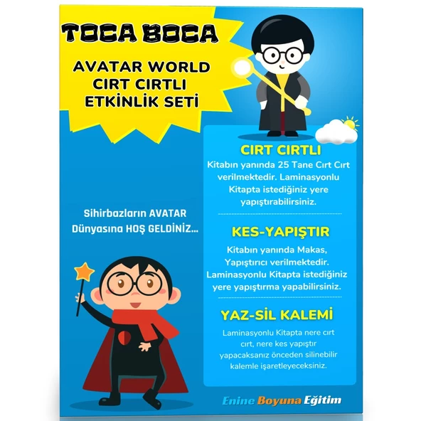 Cırt Cırtlı Toca Boca Avatar World Etkinlik Seti