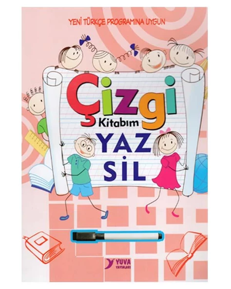 Çizgi Kitabım Yaz Sil Yazı Defteri Yuva Yayınları