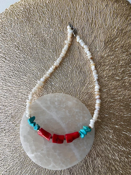 Doğaltaş yılbaşı kolyesi - 2
