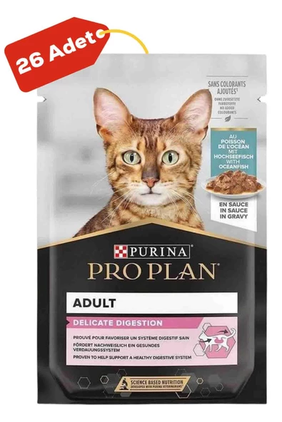 Pro Plan Delicate Okyanus Balıklı Pouch Kedi Konservesi 85 Gr x 26 Adet