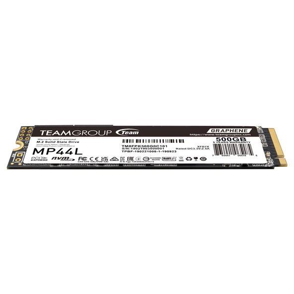 Team MP44L 500GB Gen4x4 5000/2500MB/s NVMe PCIe M.2 SSD Disk (TM8FPK500G0C101) - 3