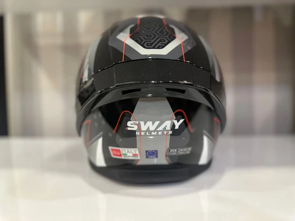 KASK SWAY SW 850 BLACK/WHITE FULL FACE - 4