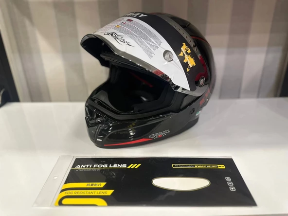 KASK SWAY SW 850 BLACK/RED FULL FACE - 5