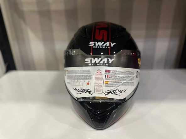 KASK SWAY SW 850 BLACK/RED FULL FACE - 2