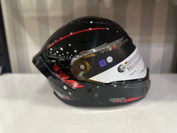 KASK SWAY SW 850 BLACK/RED FULL FACE - 3