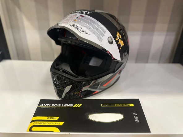 KASK SWAY SW 850 BLACK/WHITE FULL FACE - 5