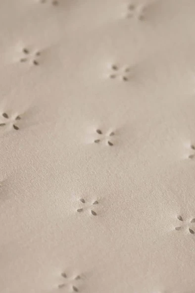 Kapinya Elyaf Dolgulu Tek Kişilik 190x250 Cm Yatak Örtüsü Bej - Resim 2