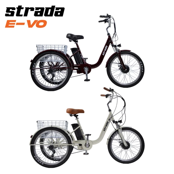 Strada E-VO Mekanik Disk 24 Jant Üç Tekerlekli Elektrikli Bisiklet - 2