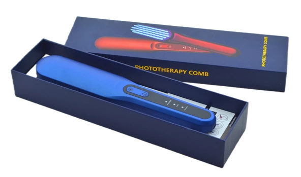 Saç Derisi Masaj Tarağı Elektronik Mikro Akım Çok Fonksiyonlu Mavi - 2