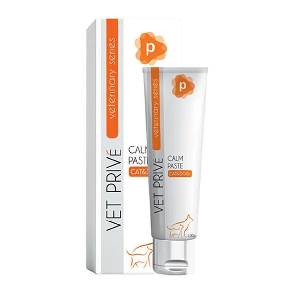 Vet Prive Veterinary Calm Paste Kedi ve Köpekler için Stres Önleyici Malt Macunu 100 Gr