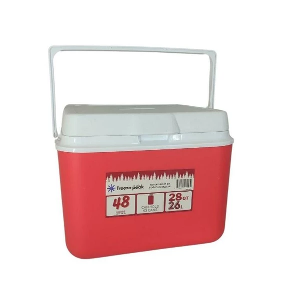 Freeze Peak Adventure 28 QT Soğutucu Buzluk 26 Litre - Kırmızı 547253