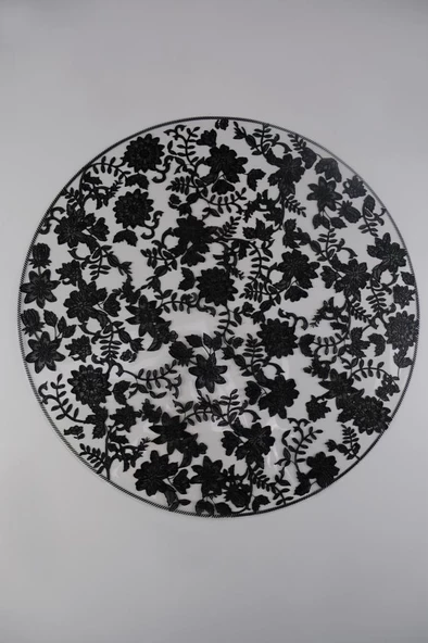 Digithome Acar 6’lı Amerikan Servisi Supla Yuvarlak Siyah 38 Cm – ACR-345 C320.033 - 3