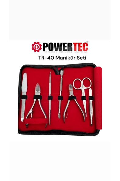 Powertec TR-40 Profesyonel Manikür Seti