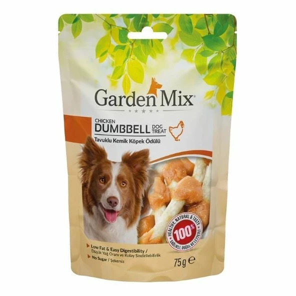 Garden Mix Tavuklu Kemik Köpek Ödül Maması 75 Gr