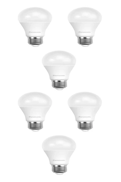 Panasonic 8,5W (60W) Led Ampul 2700K - Sarı Işık 6 Adet Tasarufflu Lamba