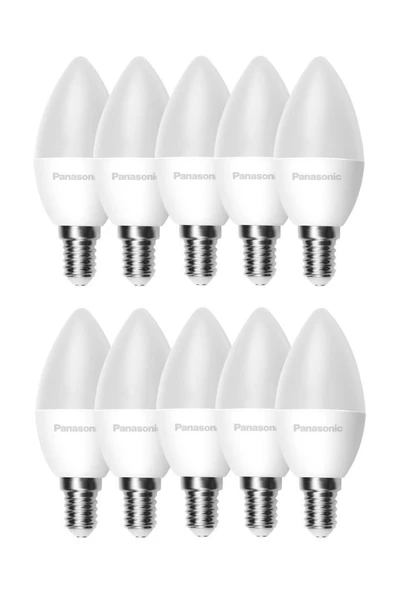 Panasonic 4,9W (40W) Led Mum Ampul Sarı 2700K - E14 10 Adet Avize Lambası