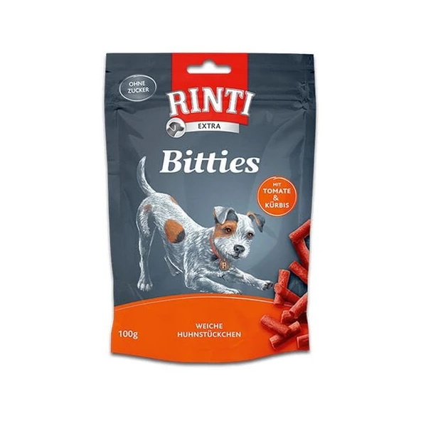 Rinti Bitties Tavuk ve Domatesli Köpek Ödül Maması 100 Gr