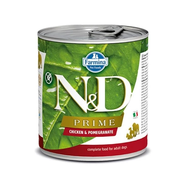 N&D Prime Tavuk Ve Narlı Yavru Konserve Köpek Maması 285 Gr