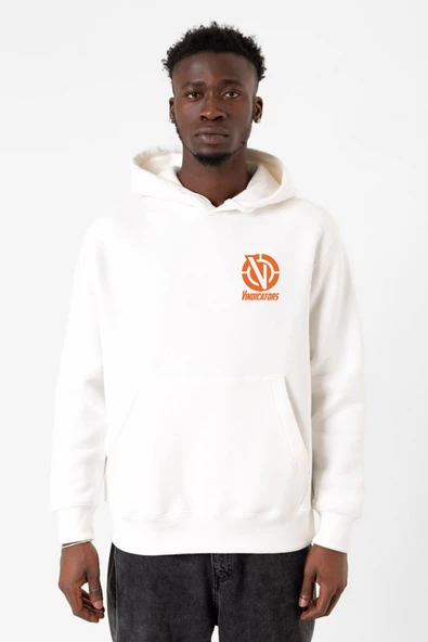 Rick And Morty Vindicators Beyaz Erkek 3ip Kapşonlu Sweatshirt